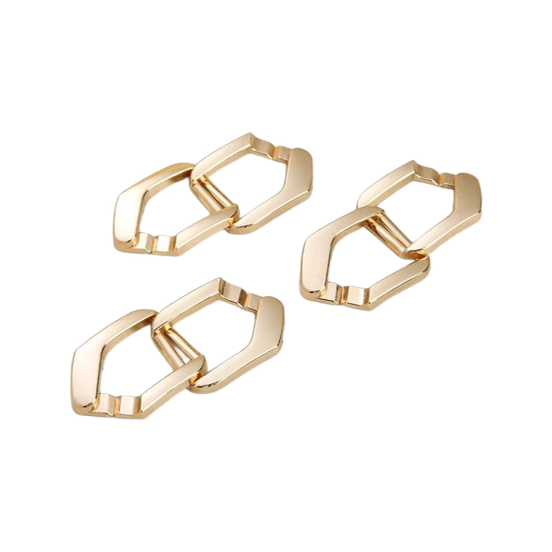 Metal Chain High Quality Buckle Personalized Accessories Zinc Alloy Shoe And Bag Buckle Hardware Chain